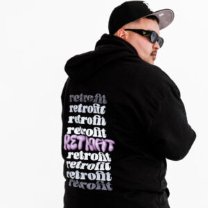 Retro 90's mash-up hoodie