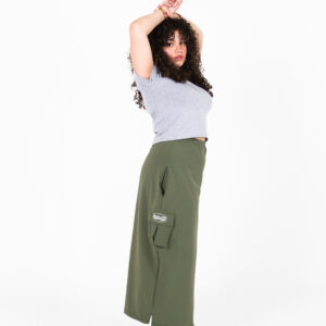 Retro 30's Cargo Maxi Skirt