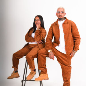 Corduroy Coach Jacket Set