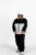 Retro-splitted hooded puffer jacket
