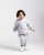 Kids zipped jacket loungewear sets